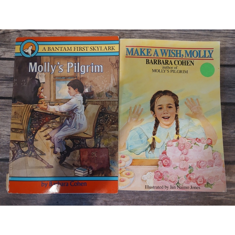 Barbara Cohen PB Book Lot Of 2 Molly's Pilgrim Make A Wish Molly